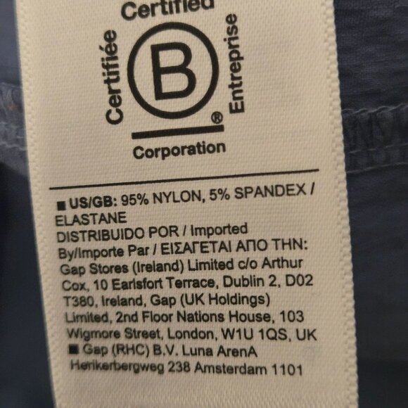 Athleta Trekkie North Jogger Pants Cottage Blue Zip Pockets Drawstring Size 14 - Picture 11 of 12